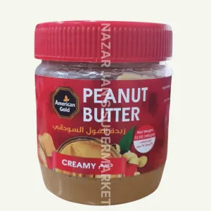 AMERICAN GOLD PEANUT BUTTER CREAMY 12OZ 340G