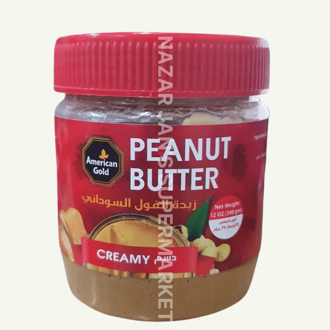 AMERICAN GOLD PEANUT BUTTER CREAMY 12OZ 340G