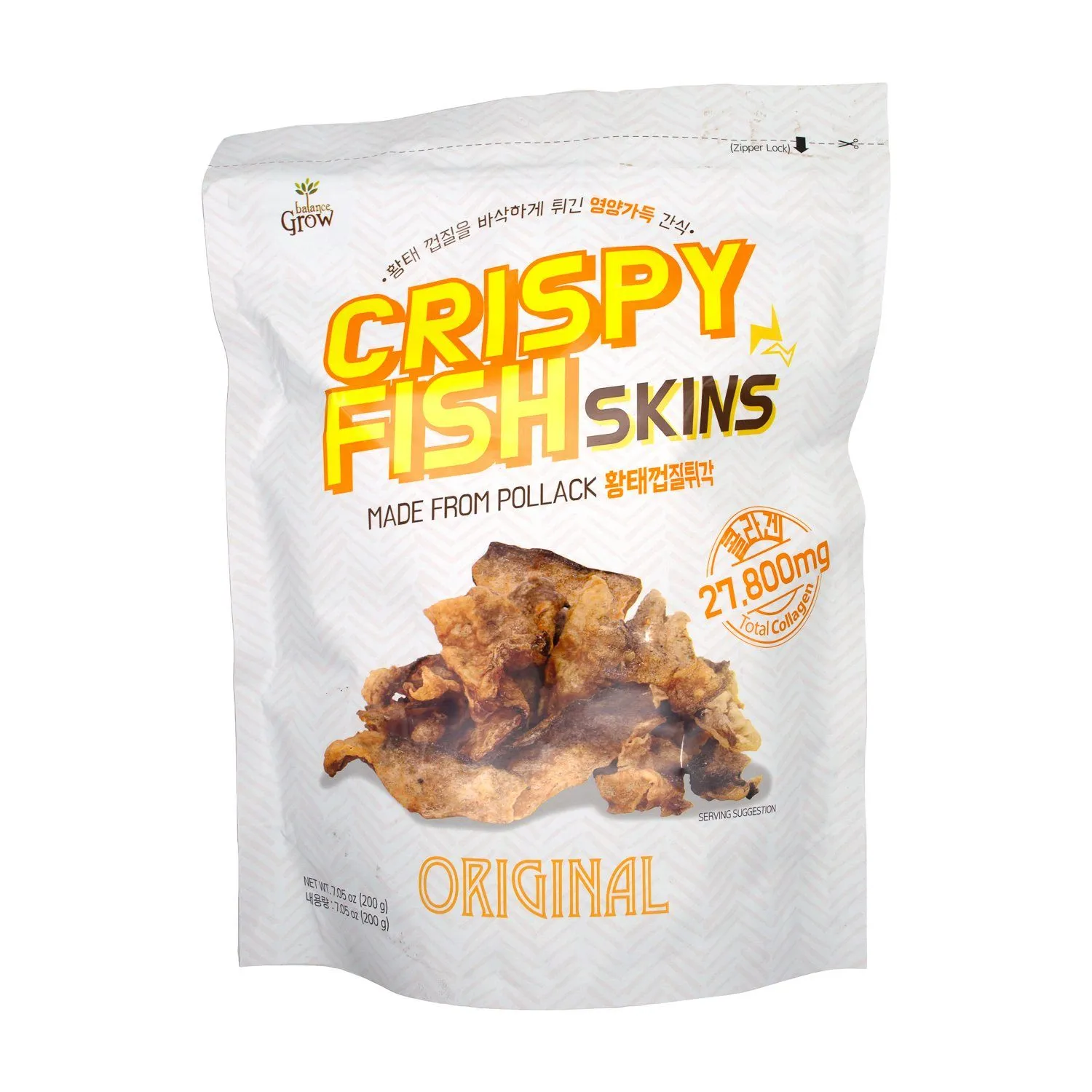 Balance Grow Crispy Fish Skins, Original, 7.05 Ounce