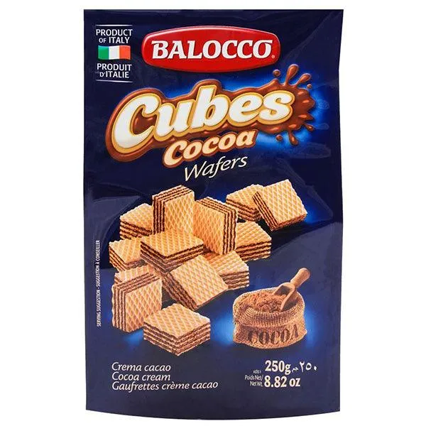 BALOCCO CUBES COCOA WAFERS 250GM