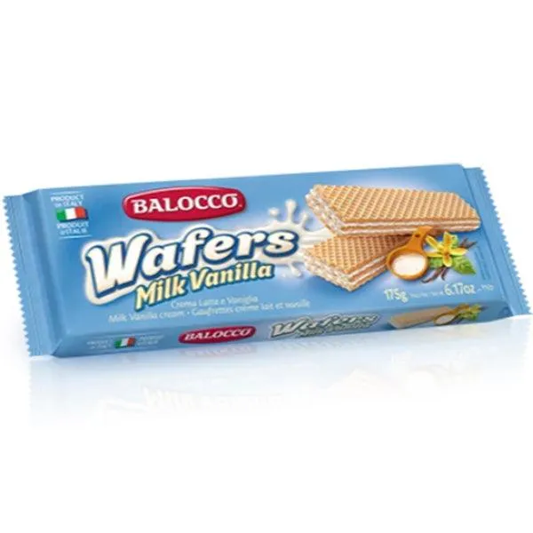 BALOCCO MILK VANILLA WAFERS 175G