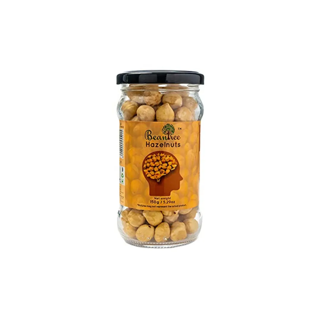 Beantree Hazelnuts Jar 150g - Premium Roasted Hazelnuts for Healthy Snacking