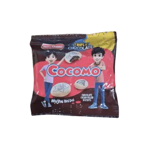 BISCONNI COCOMO TRIPLE CHOCOLATE CREAM FILLED BISCUITS 11.0G