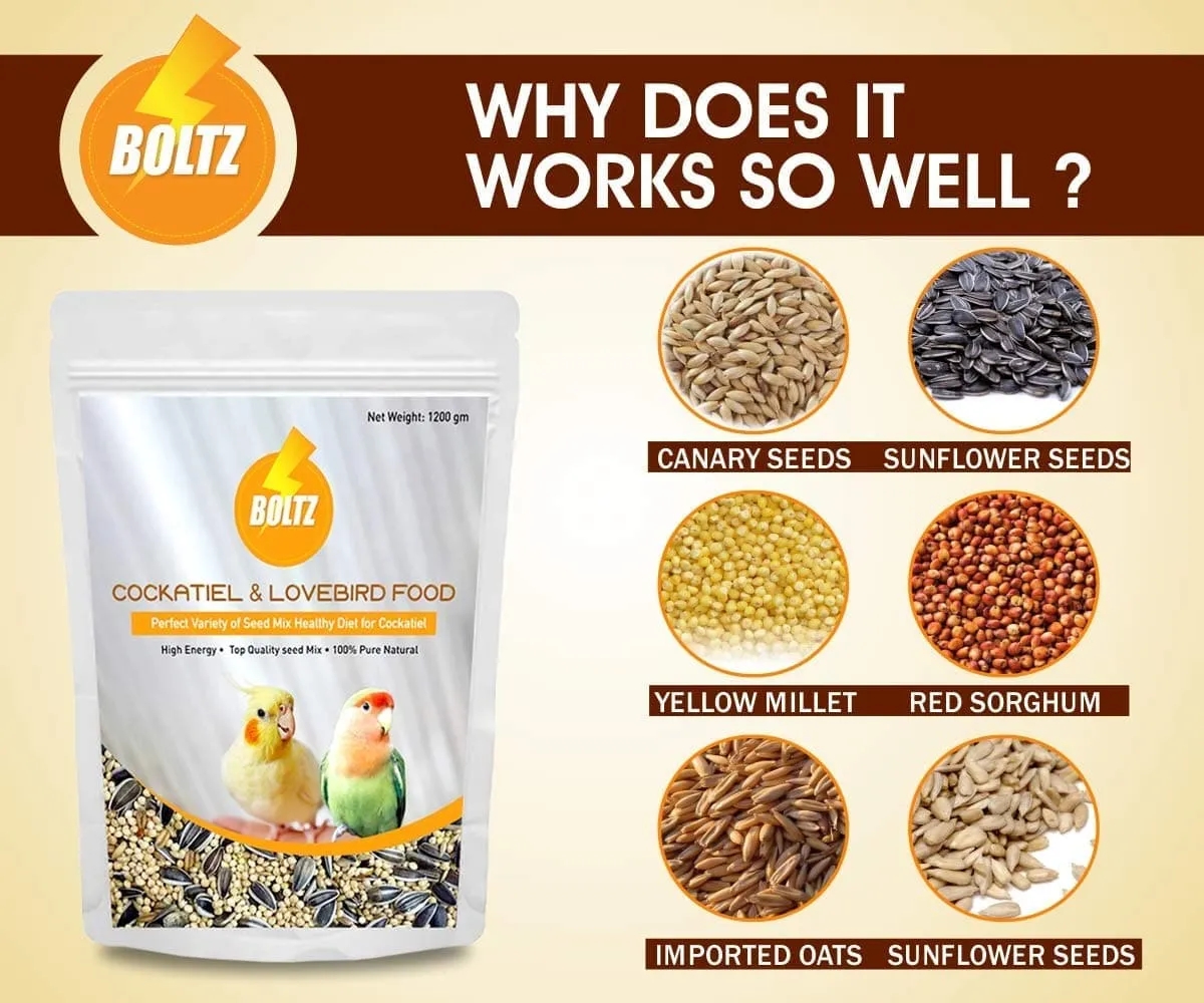 Boltz Cockatiel & Lovebird Food