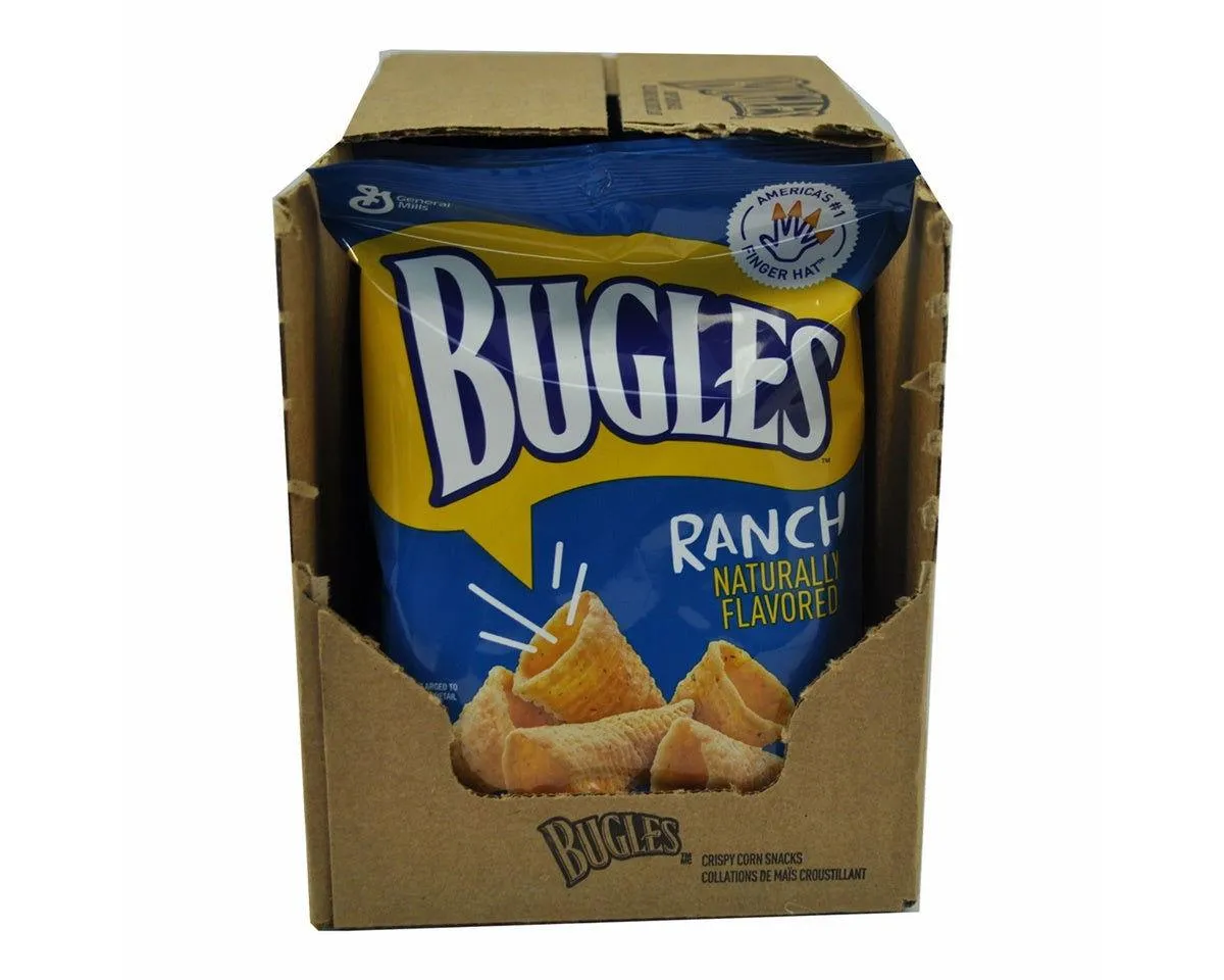 Bugles Ranch Crispy Corn Snacks 3 oz. Bags