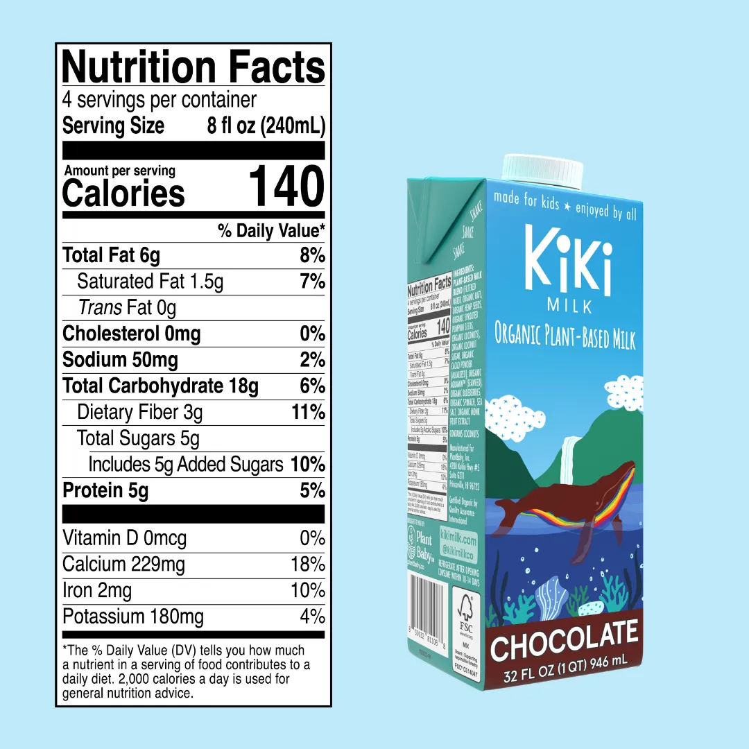 Chocolate Kiki Milk • 32 fl oz • Pack of 6