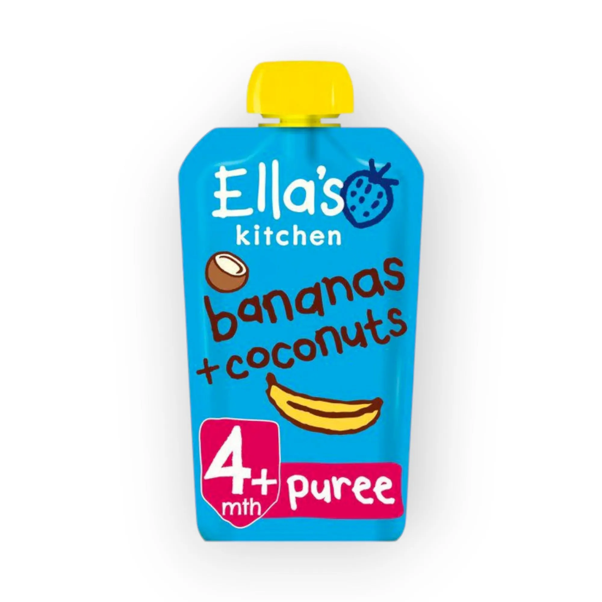 Ella's Kitchen Bananas   Coconuts Organic Puree 120g, 4m 