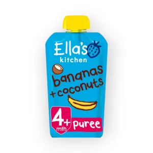 Ella's Kitchen Bananas   Coconuts Organic Puree 120g, 4m 