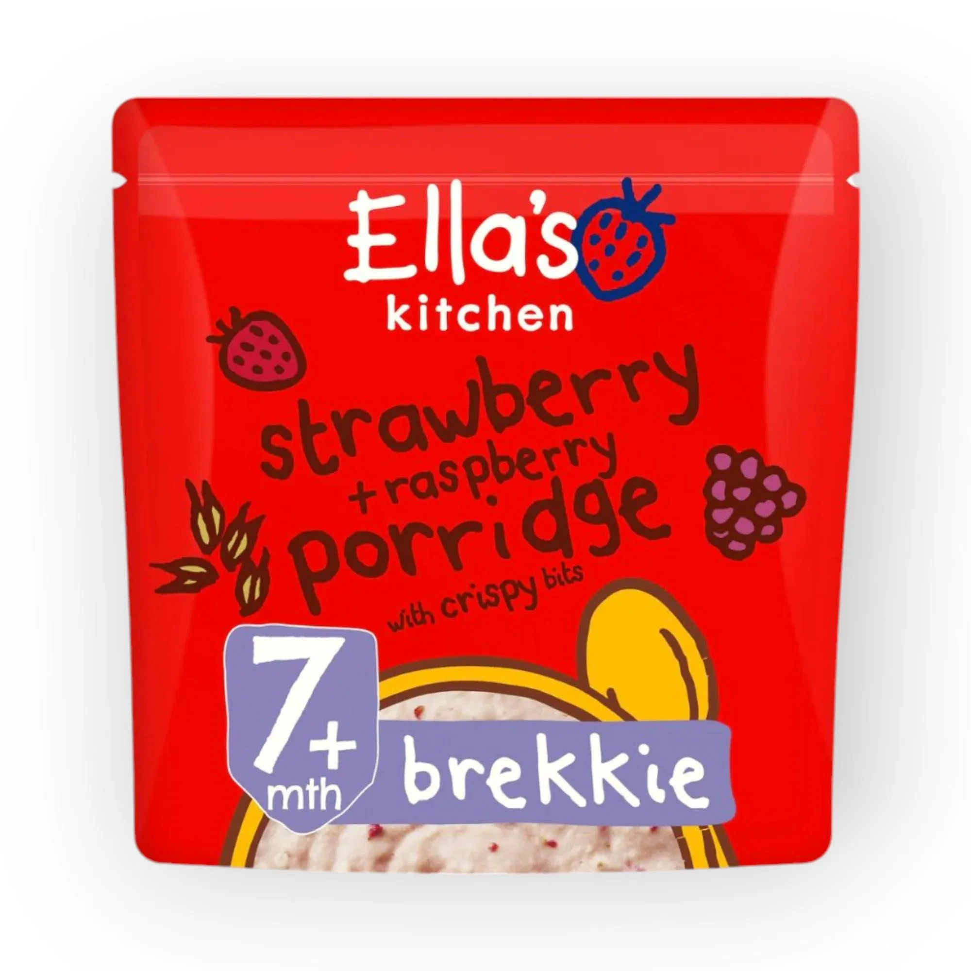 Ella's Kitchen Strawberry   Raspberry Porridge , 7m  175g