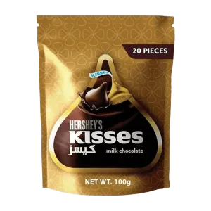 HERSHEY'S KISSES MILK CHOCOLATE 100G