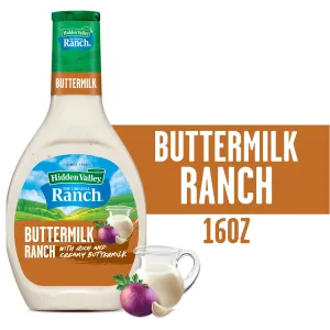 Hidden Valley Gluten Free Buttermilk Ranch Salad Dressing and Topping, 16 fl oz