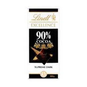 LINDT EXCELLENC SUPREME DARK COCOA 90% 100GM