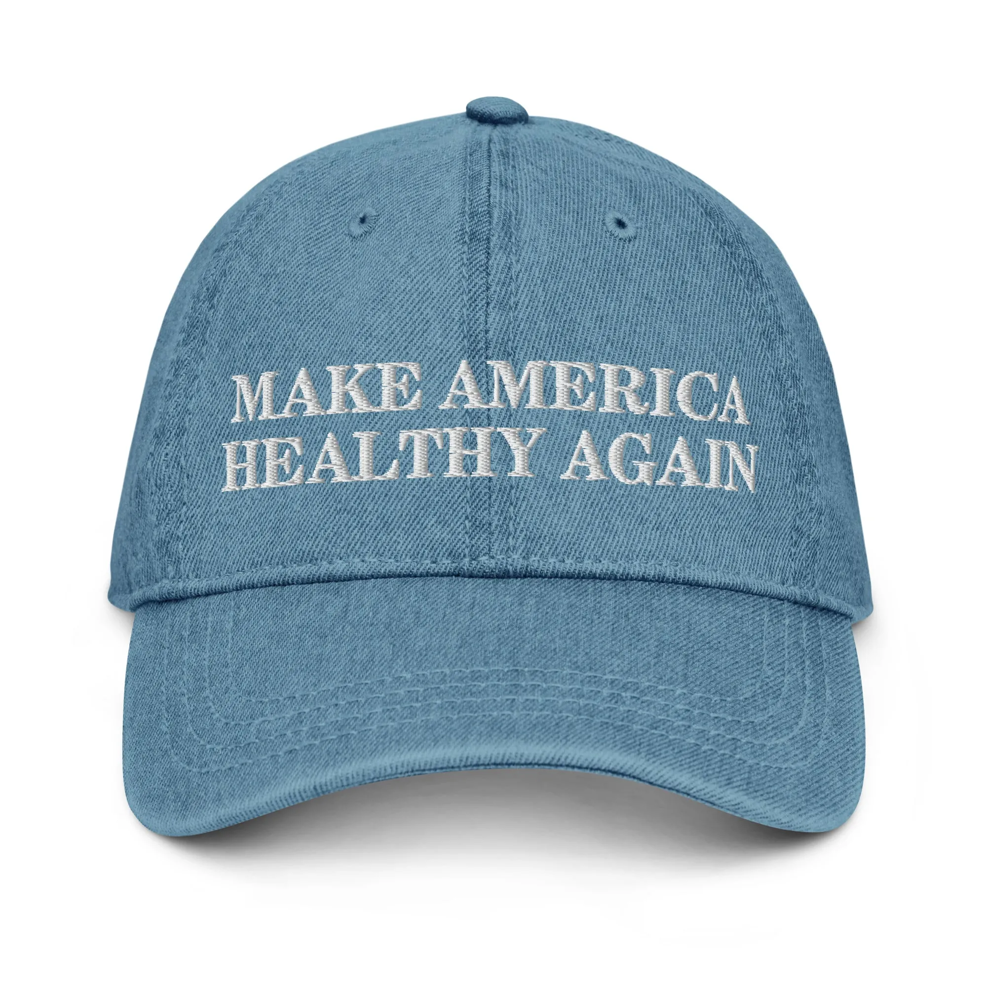 Make America Healthy Again Embroidered Denim Hat