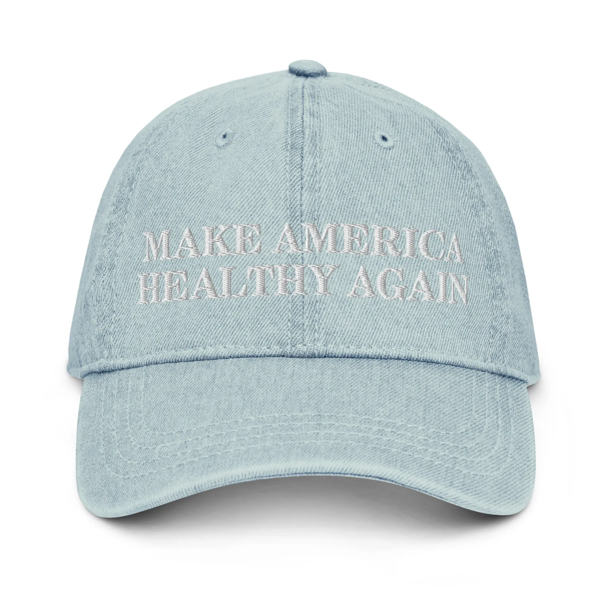 Make America Healthy Again Embroidered Denim Hat