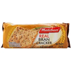 MALIBAN REAL BRAN CRACKER 210GM