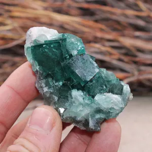 Natural Green Fluorite Rough Stone Ornament