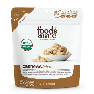 Organic Cashews 12 oz by Foods Alive