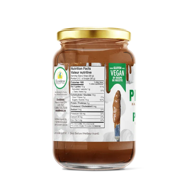 Organic Praline Hazelnut Spread by Ecoideas, 300g