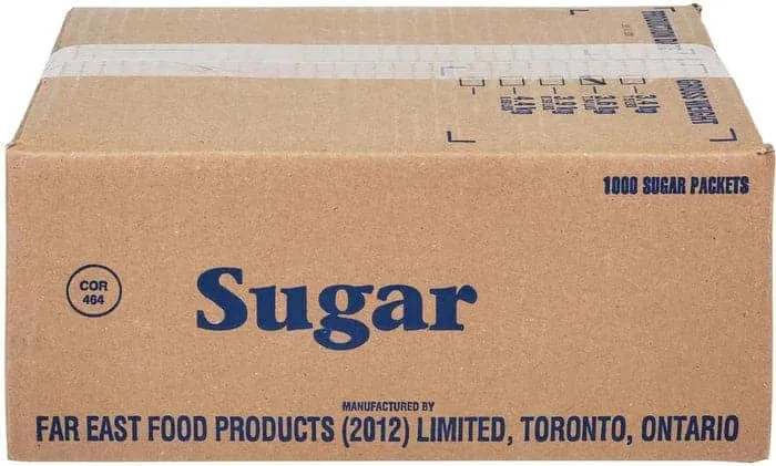 Redpath Raw Sugar Box - 1000 Count